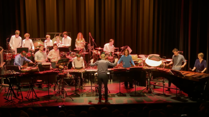 Percussion on stage  - aperitiefconcert